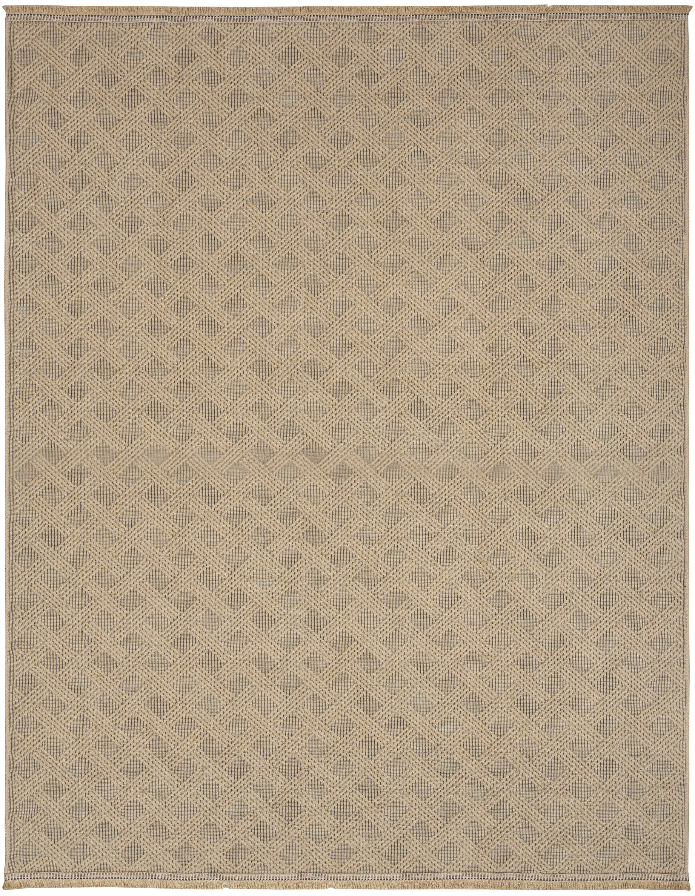 Nourison Washable Jute 7'10" x 9'10" Natural Modern Indoor Rug