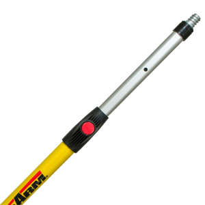 Hillyard, Standard Threaded Adjustable Extension Pole, 42", Yellow