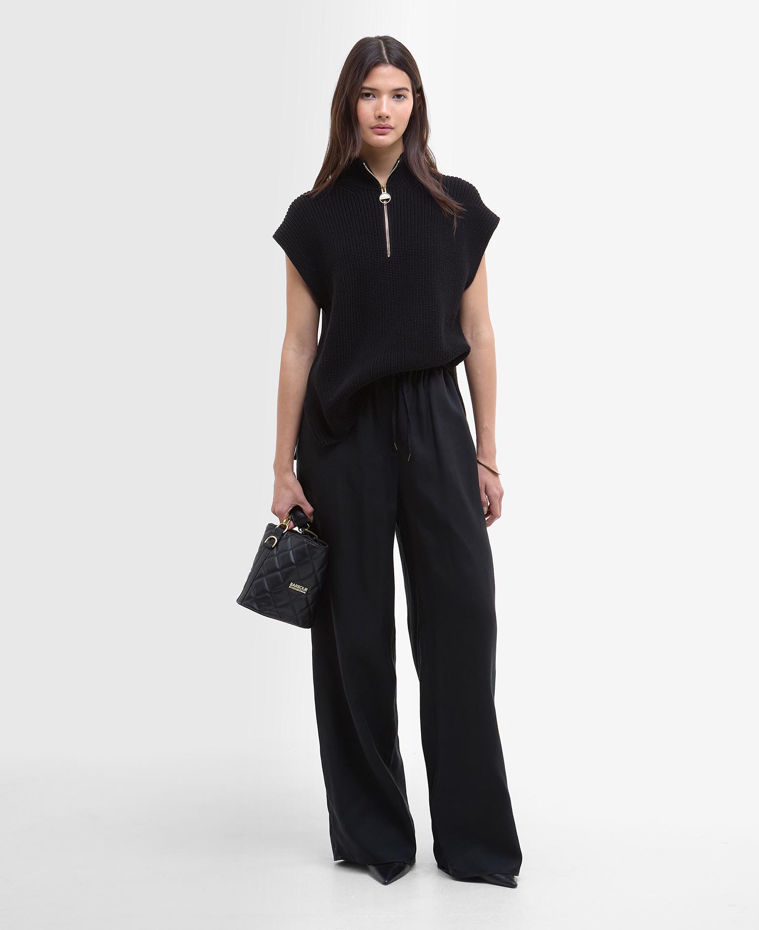 Clara Sleeveless Knitted Jumper image number 1