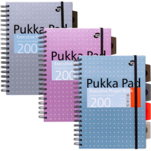 B5 Metallic Executive Project Books - Assorted - Pack 3
