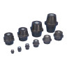 Low Voltage Insulator, Glass Fiber Reinforced Polyamide/Steel, Electro-Galvanized, M6 Thread Size
