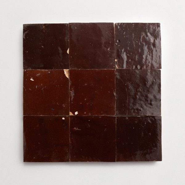 zellige | argan brown | square 