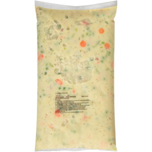 QUALITY CHEF Chicken Pot Pie Filling, 8 lb. Frozen Bag (Pack of 6) image