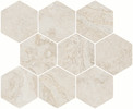 Reign Cross Ivory 11×13 Hexagon Mosaic Matte Rectified