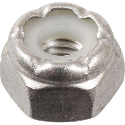 18-8 Stainless Steel Nylon Insert SAE Fine Stop Nut #10-32