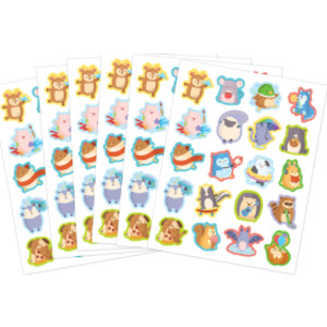 Cute Critters Stickers, Pack of 120