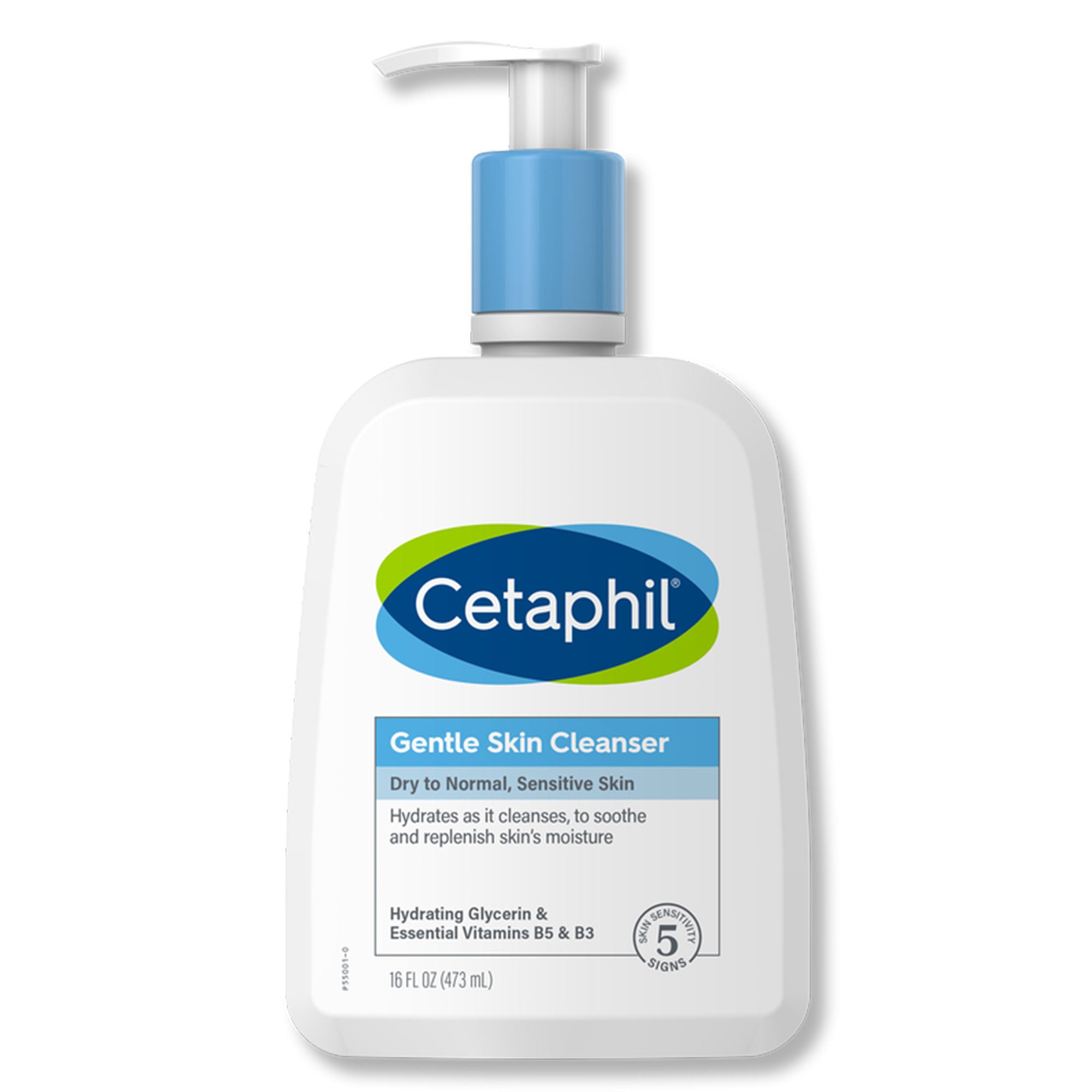 Cetaphil® Gentle Skin Cleanser Normal To Dry Skin Unscented, 16-oz Pump Bottle