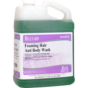 Hillyard, Hair and Body Wash Foam Soap,  1 gal Bottle