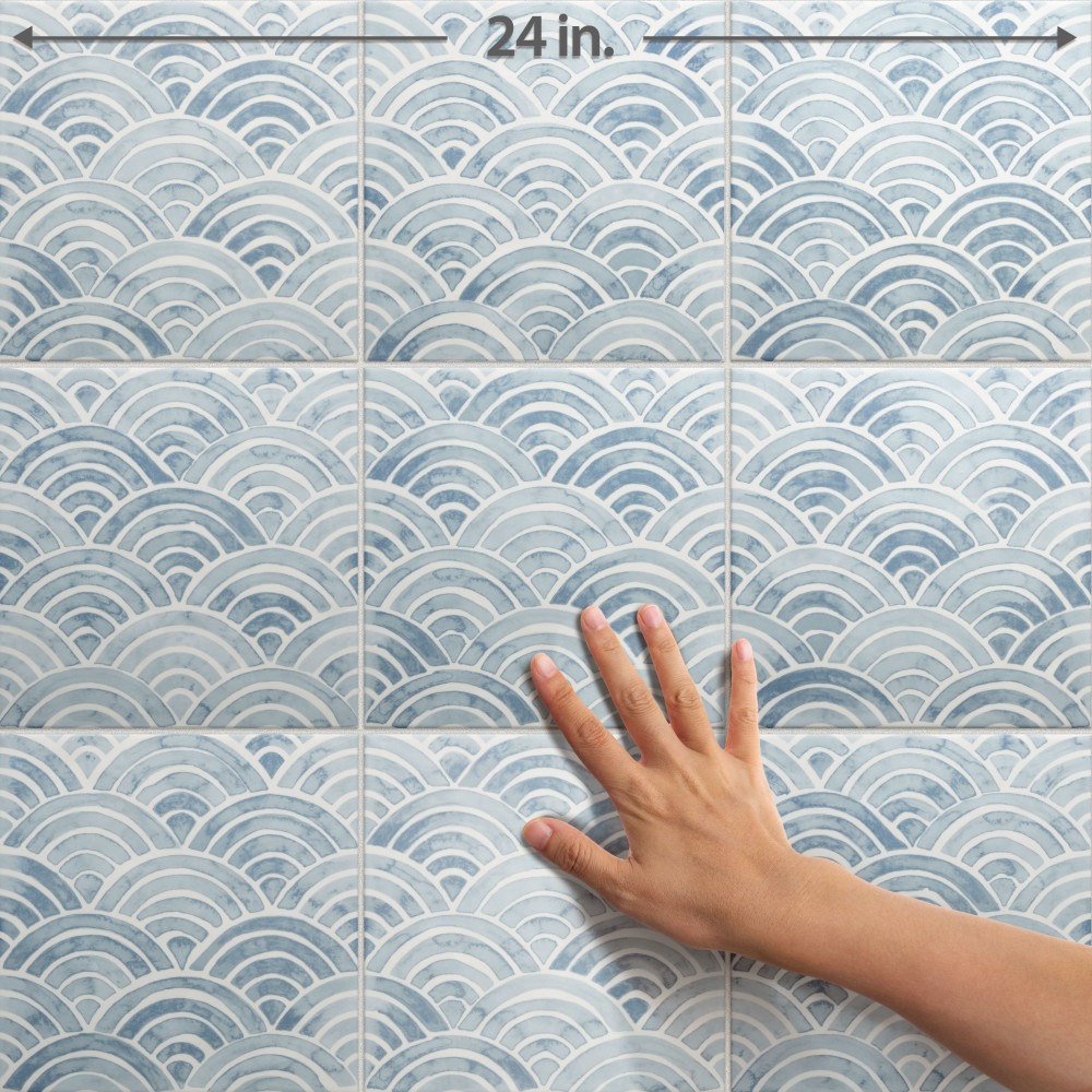 Berta Escalas 7-7/8 in. x 7-7/8 in. Ceramic Wall Tile