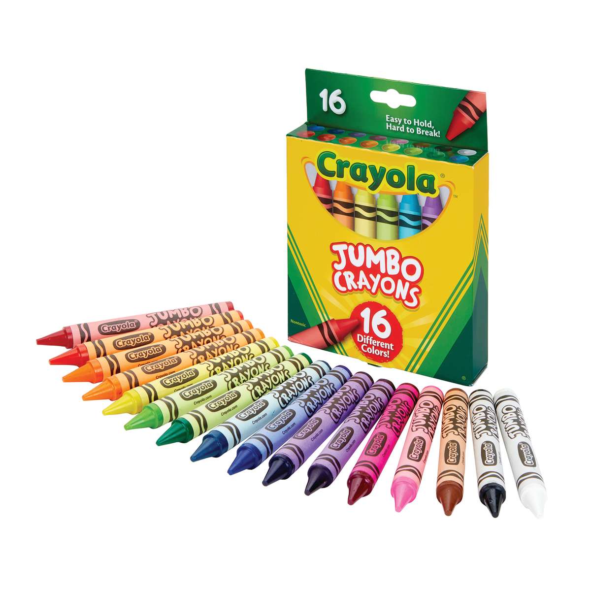 Download Crayola® Jumbo Crayons, 16 color set BIN520390