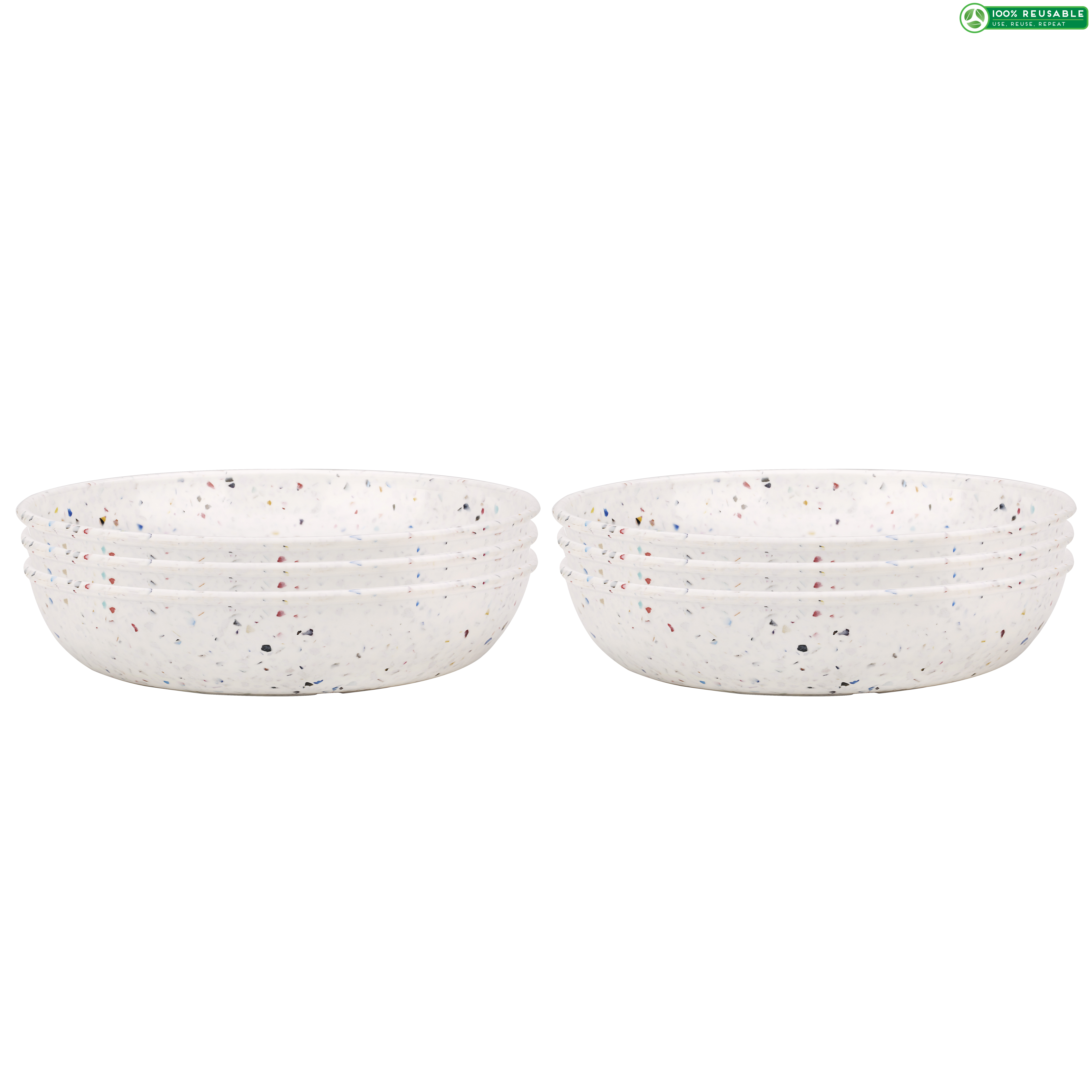 Confetti 35 ounce Pasta Bowl, Eggshell White, 6-piece set slideshow image 1 Confetti 35 ounce Pasta Bowl, Eggshell White, 6-piece set slideshow image 1