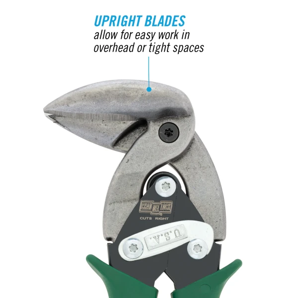 610UR 10-inch Upright Right Aviation Snip