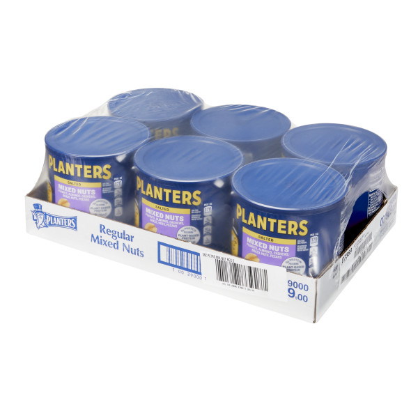 PLANTERS(r) Mixed Nuts Regular 6/56oz . C1RA - Front Right Closed Case (Hi Res)