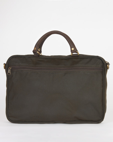 Waxed Leather Briefcase