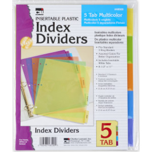 5 Tab Index Dividers