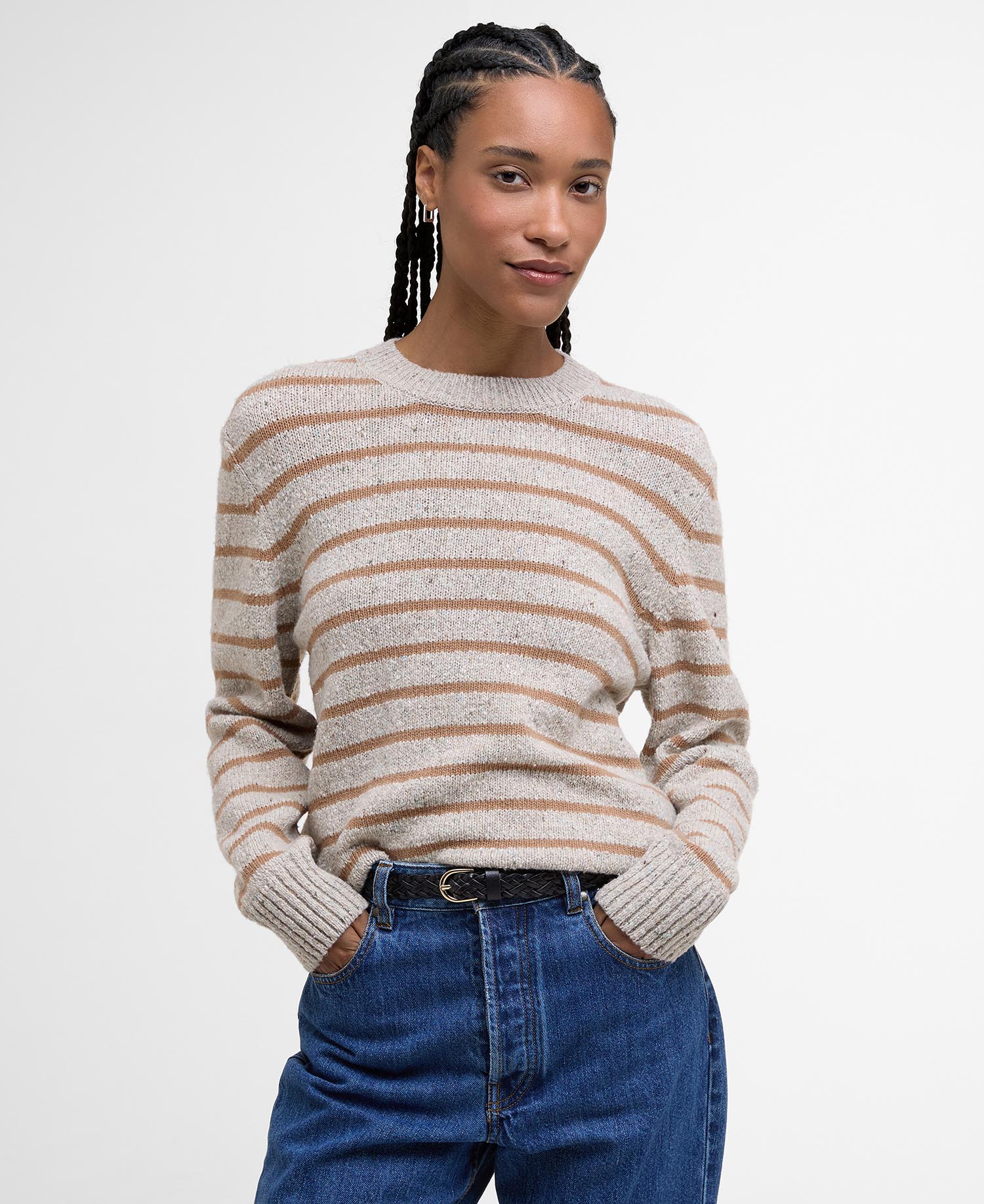 Claydon Striped Crew Neck Jumper image number 0