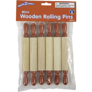 Mini Wooden Rolling Pins - Set of 6