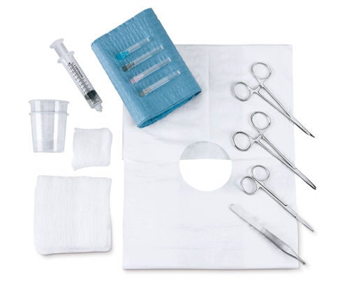 One Time Laceration Tray