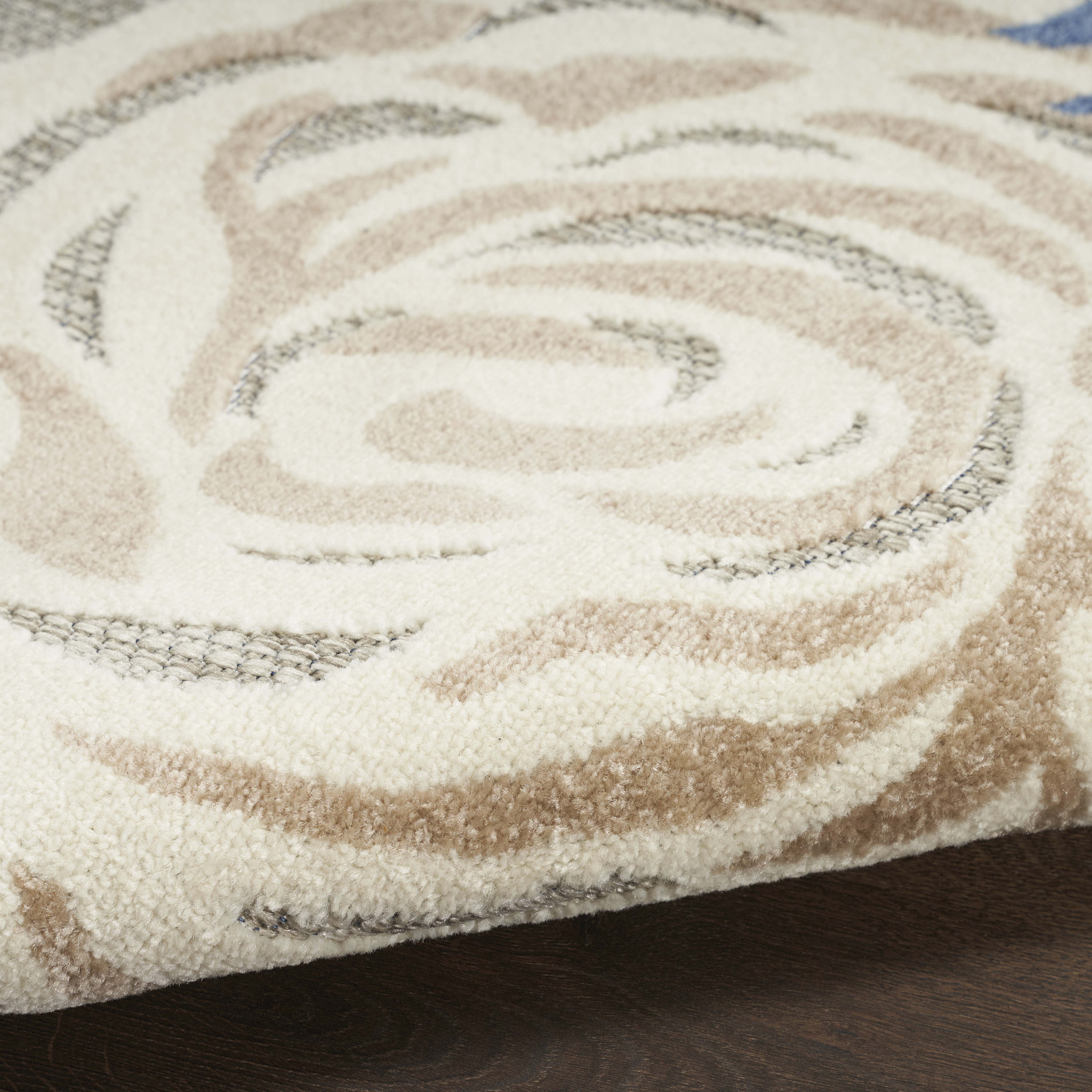 Nourison Aloha 2' x 3' Blue Grey Outdoor Rug