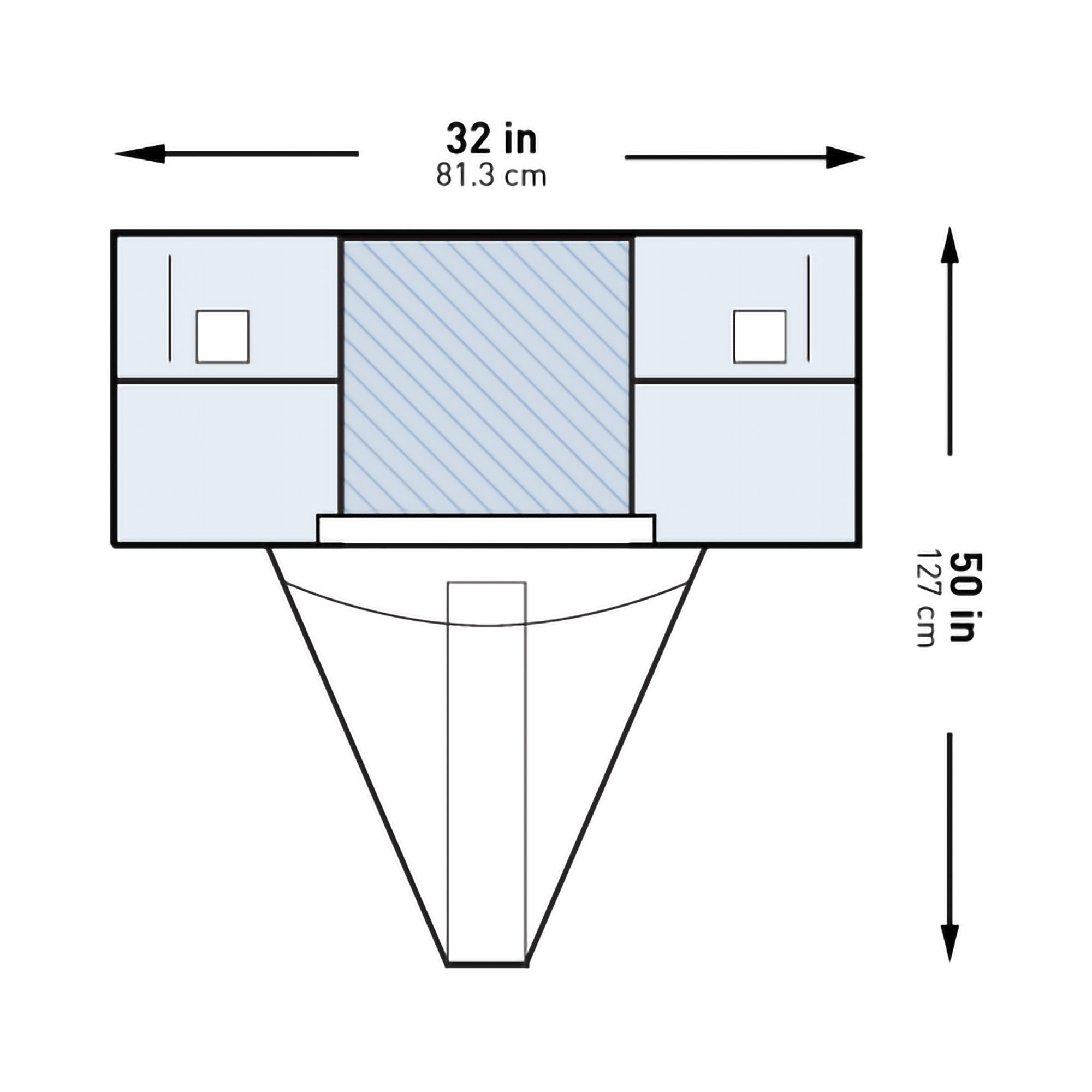 McKesson Sterile Under Buttocks Drape, 32 x 50 Inch MK 1101264