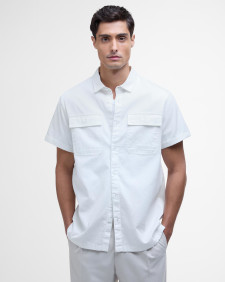 Joshua Textured Short-Sleeved Shirt Whisper White