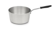 10-quart Wear-Ever® tapered aluminum saucepan with natural finish and silicone handle