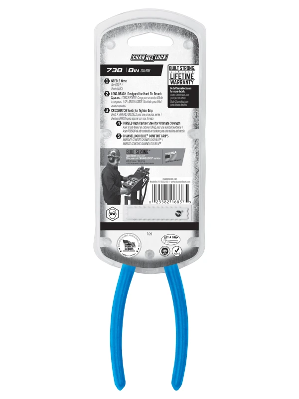 738 8-inch Needle Nose Long Reach Pliers