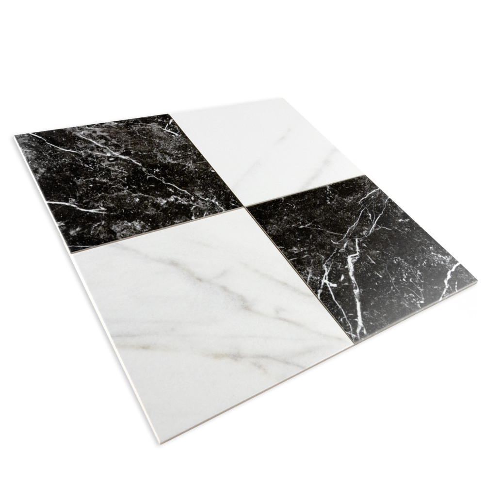 Merzoni Checker Ruzzini 17-7/8 in. x 17-7/8 in. Porcelain Floor and Wall Tile