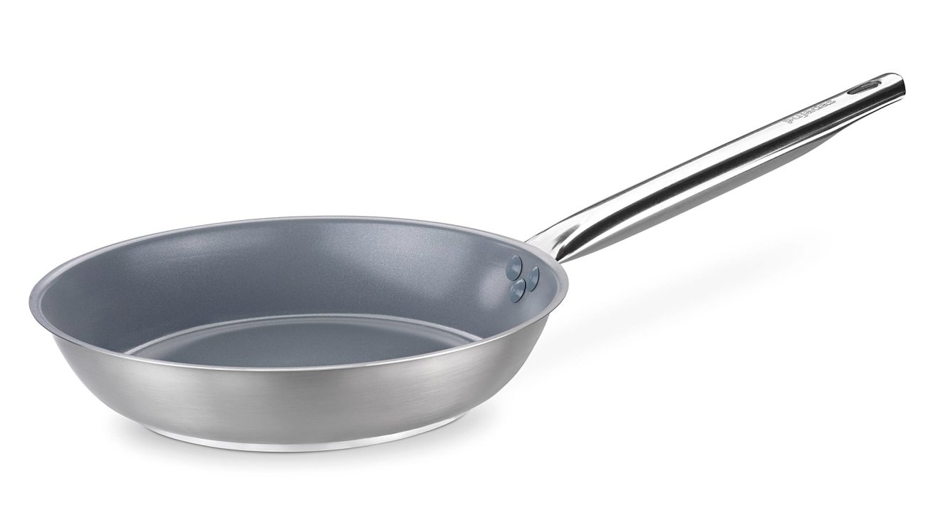 Inox-Pro frying pan 32 cm stainless steel induction-ready in satin finish with Fusion® ceramic nonstick coating