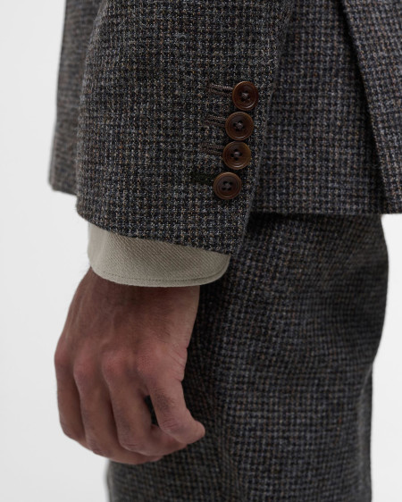 Textured Tweed Suit Jacket