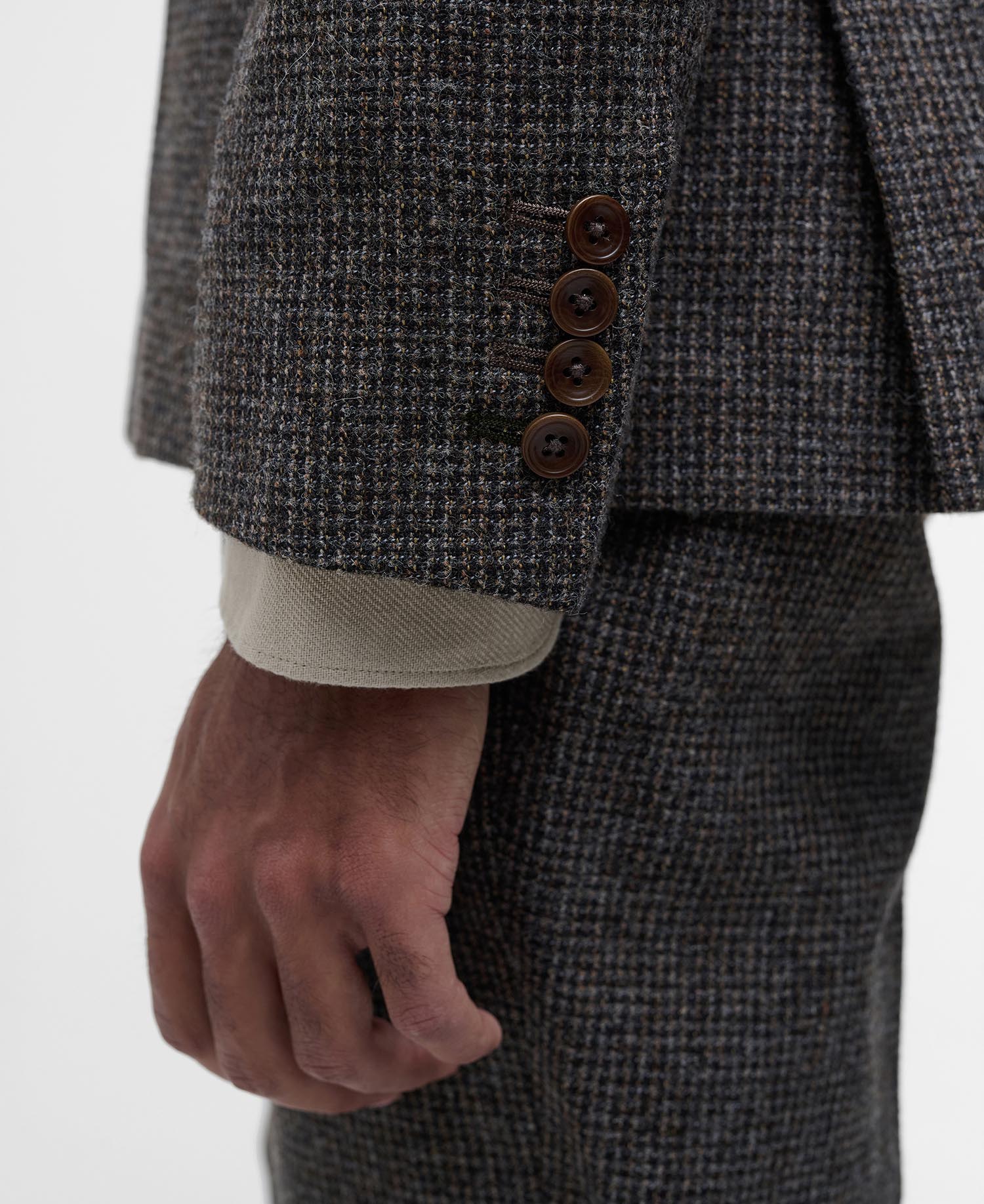 Textured Tweed Suit Jacket image number 6