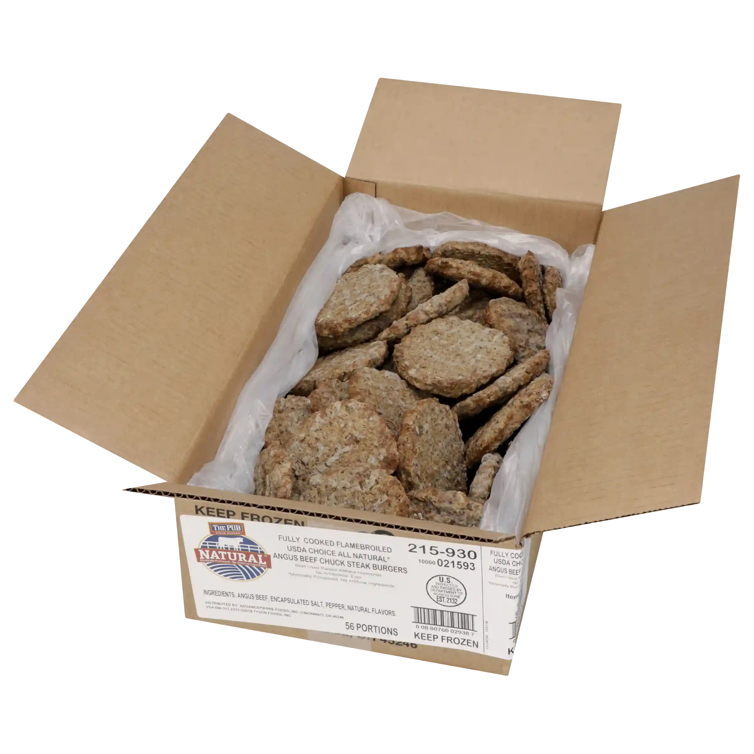 The Pub® All-Natural* Flame Grilled USDA Choice Angus Beef Chuck Steak Burger, 3 oz._image_4