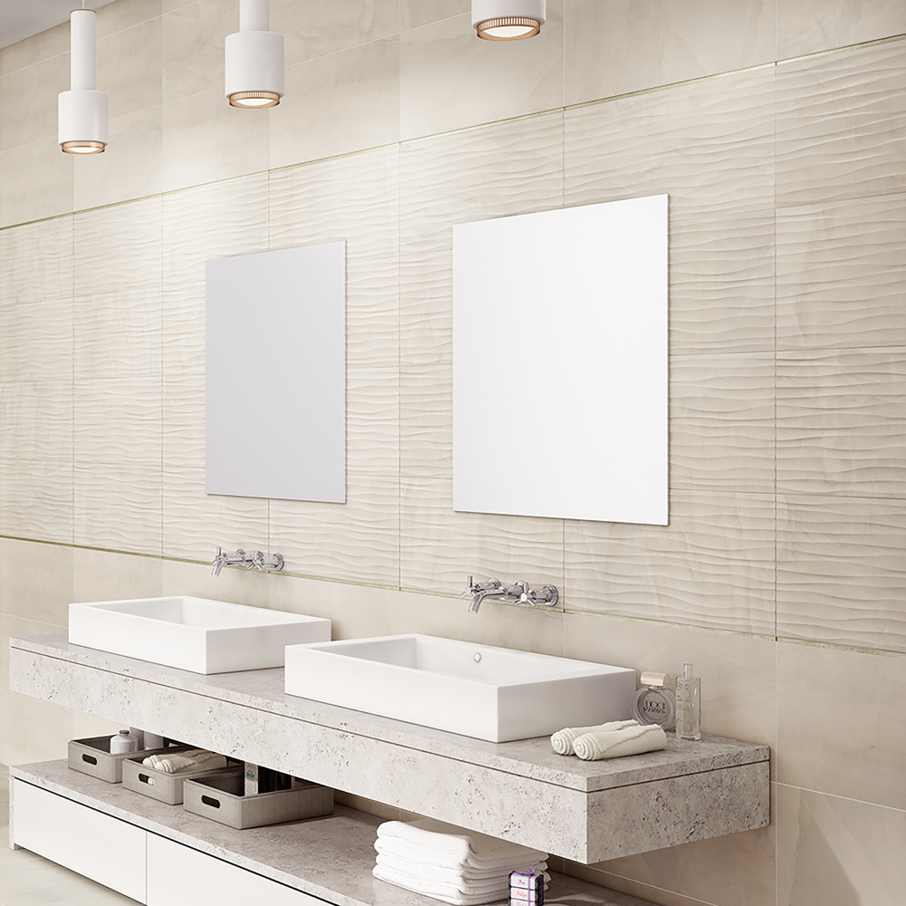 Dubai Deco Pearl 12-1/2 in. x 24-1/2 in. Porcelain Wall Tile