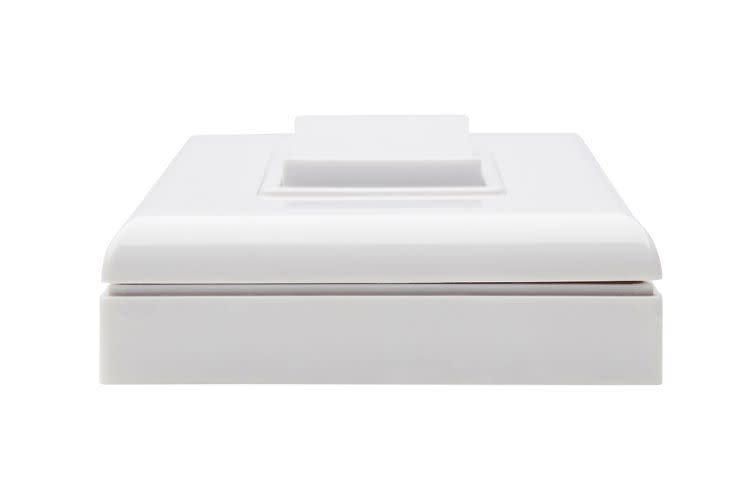 Side View of Daintree EZ Connect ZBT-S1AWH Self-Powered Battery-Free Wireless Wall Dimmer Light Switch