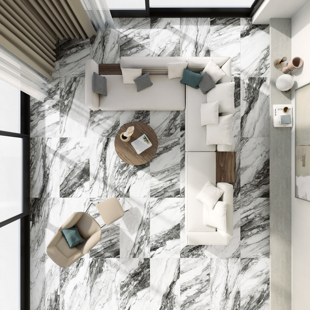 Touche Zebre 23-1/2 in. x 47-1/8 in. Porcelain Floor and Wall Tile