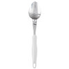 14-inch heavy-duty stainless steel solid basting spoon with white Ergo Grip™ handle