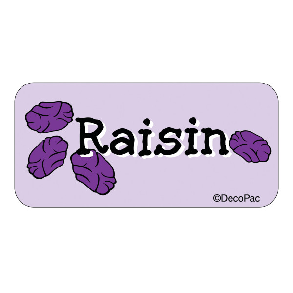 Raisin Label PhotoCake® Edible Image® Merchandising Label