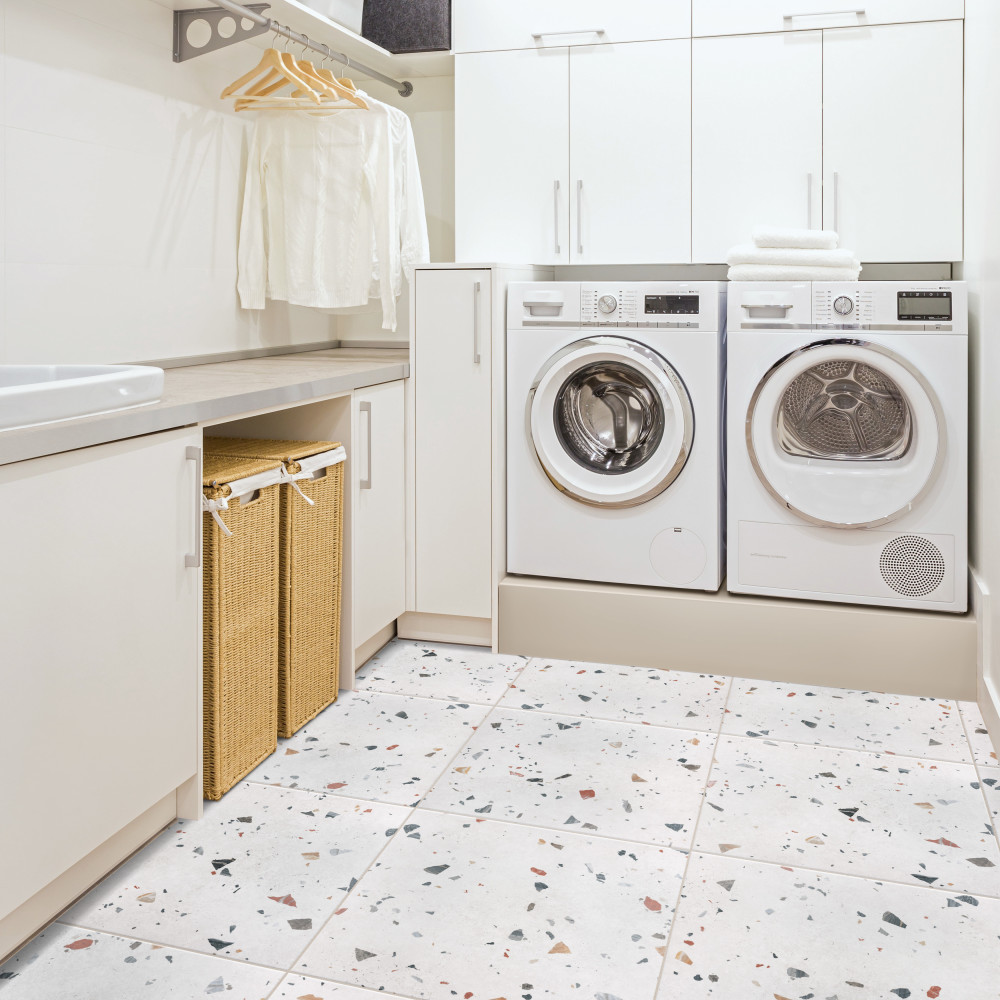 Sonar White 25-5/8 in. x 25-5/8 in. Porcelain Floor and Wall Tile