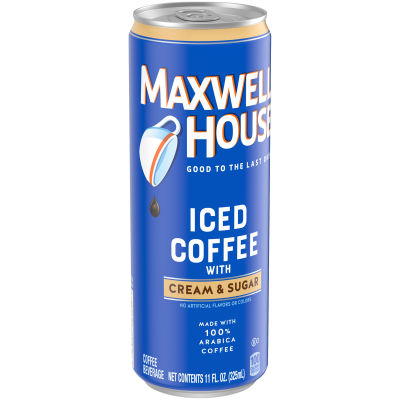 Maxwell House Cream & Sugar Iced Coffee, 11 oz Can