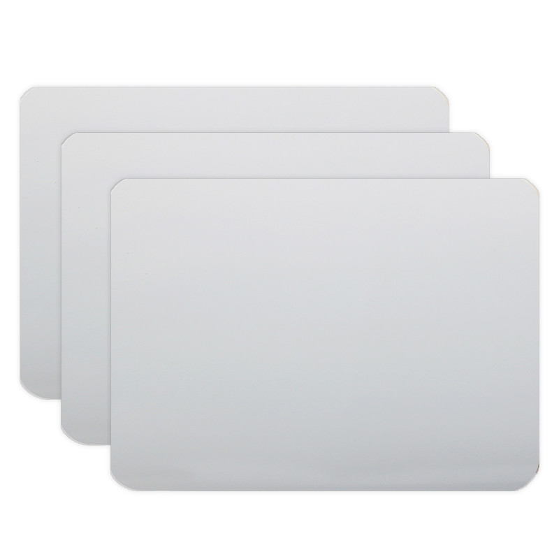 Two-Sided Dry Erase Board, 6" x 9", Pack of 3