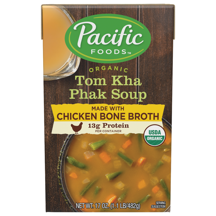 Organic Tom Kha Phak Soup with Chicken Bone Broth