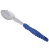 14-inch heavy-duty stainless steel solid basting spoon with blue Ergo Grip™ handle