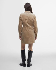 Tessa Cord Mini Dress Dark Camel