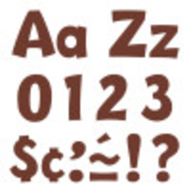 Chocolate 4" Playful Combo Ready Letters®
