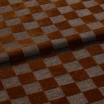 Checkerboard Brick Curtains