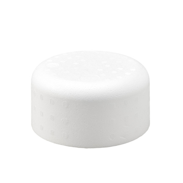 Round Edge Styrofoam 8" x 4" Cake Form