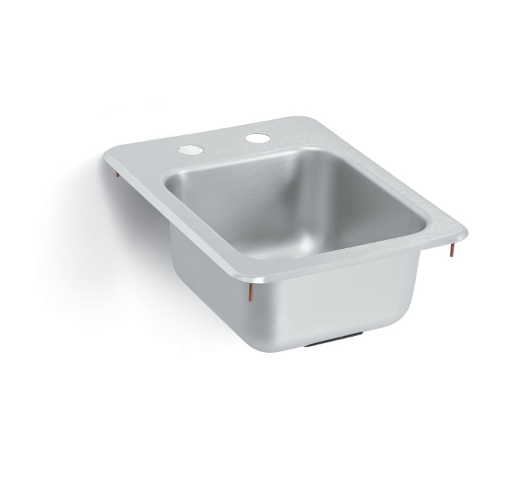 13" x 17" stainless steel bar sink