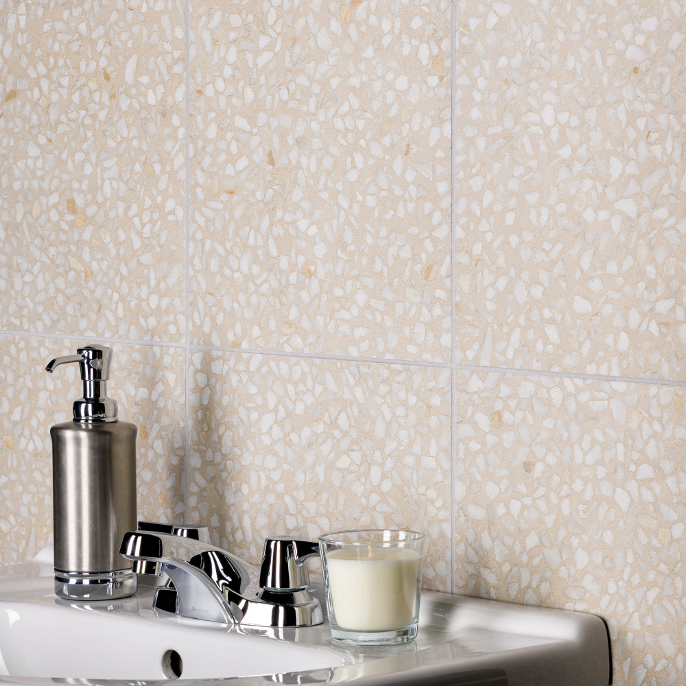 Farnese Amalfi Crema 11-1/2 in. x 11-1/2 in. Porcelain Floor and Wall ...