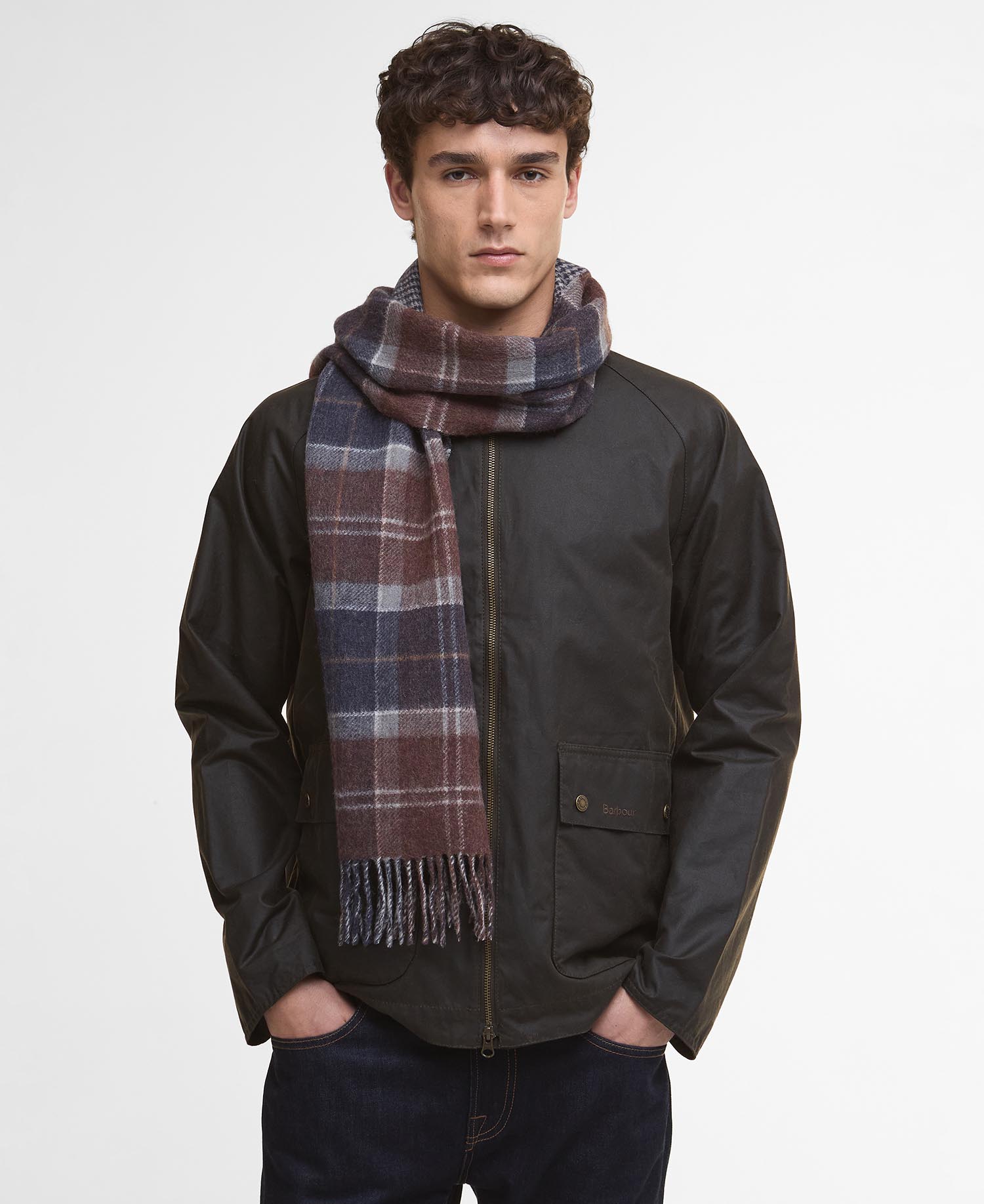 Dramside Reversible Lambswool Scarf image number 1