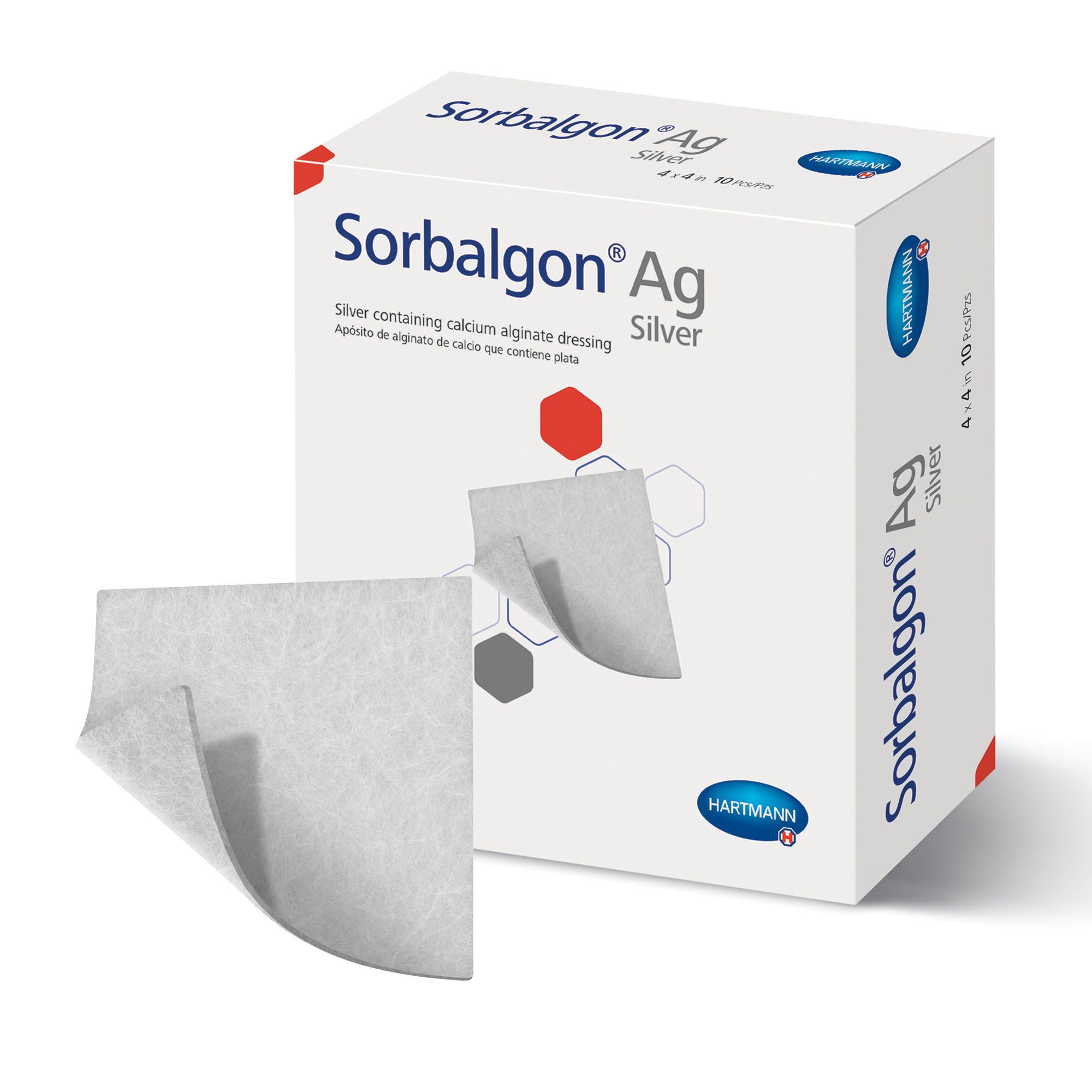Hartmann DRESSING, WOUND SORBALGON CALCIUM ALGINATE STR 4"X4" (10/BX)